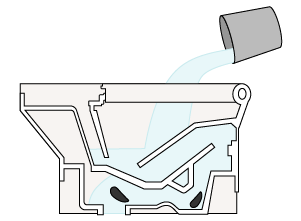 トイレ断面図